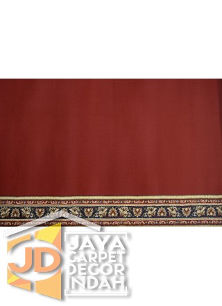 Karpet Sajadah Bristol Red Motif Polos 120x600, 120x1200, 120x1800, 120x2400, 120x3000